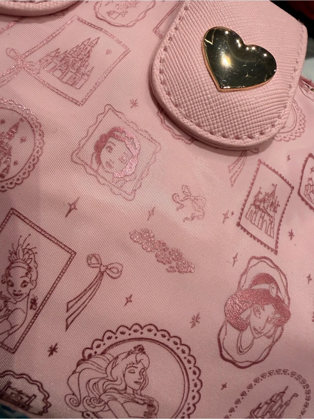 Disney Princess Pink Mini Crossbody Pouchette Satchel Bag